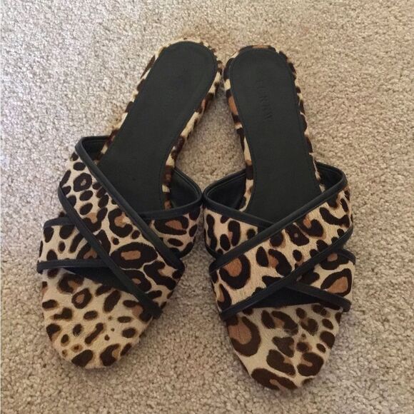 J. Crew Leopard Cora crisscross sandals - Picture 2 of 4